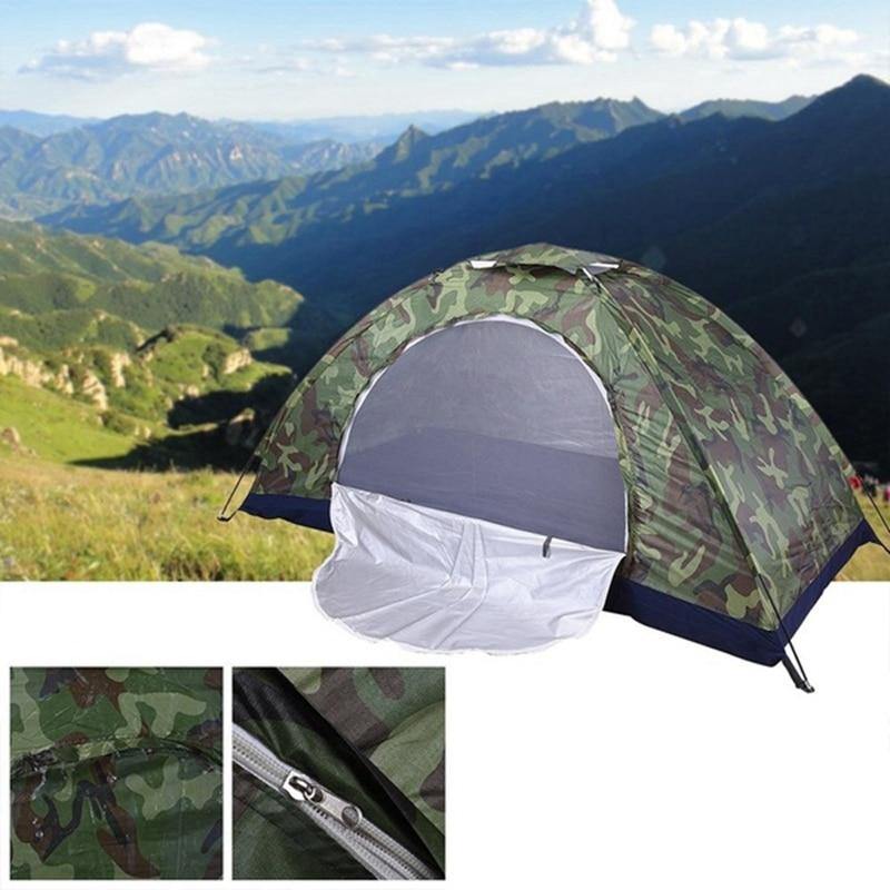 1 Person Portable Outdoor Camping Tent Outdoor Hiking Travel Camouflage Camping Napping Tent