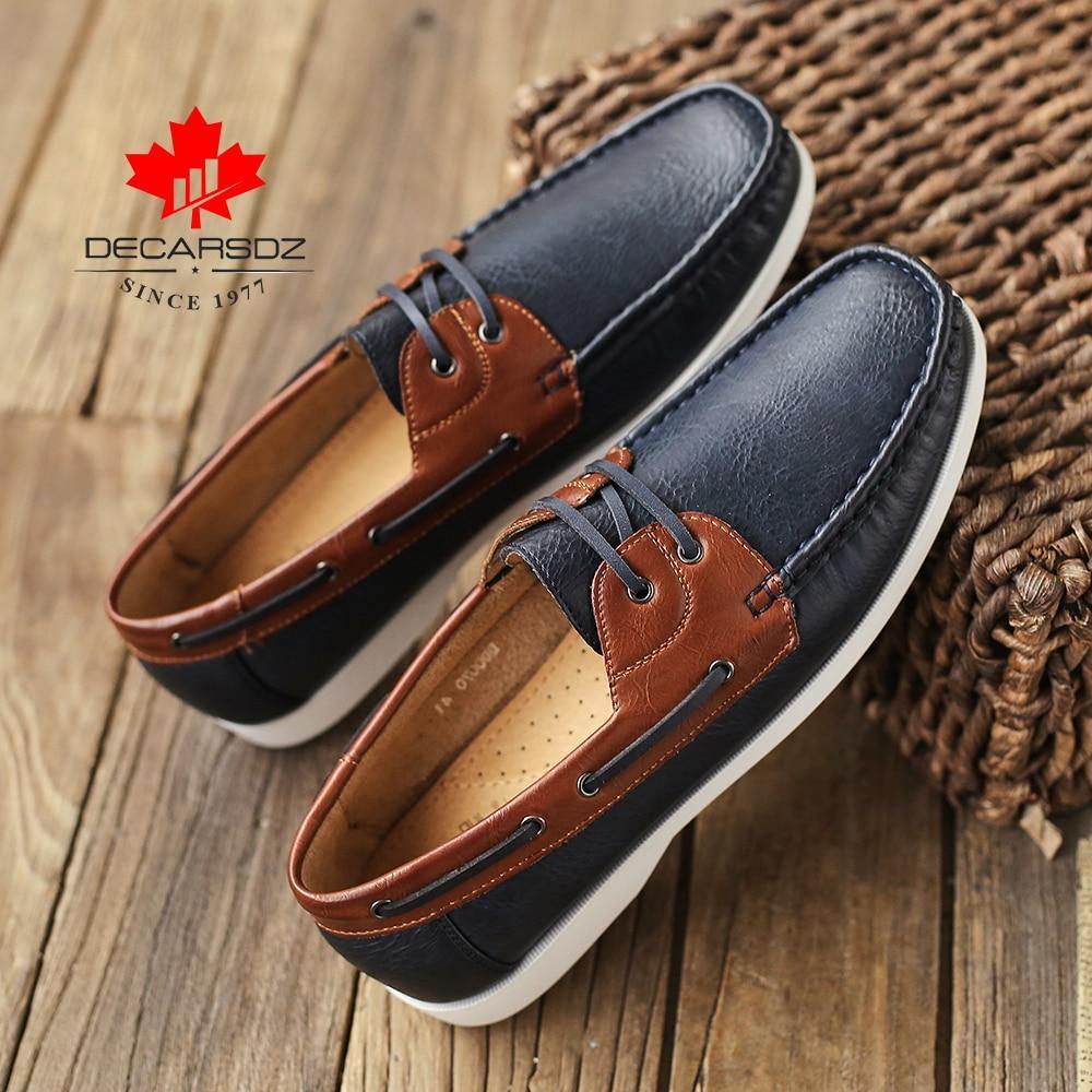 Autumn Men Shoes 2021 New Fashion Loafers Shoes Men Comfy PU Leather Men's Flats Brand Male mocasines Footwear Men Casual Shoes