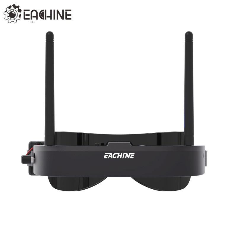 Original Eachine EV100 720*540 5.8G 72CH FPV Goggles With Dual Antenna Fan 7.4V 1000mAh Battery Black White For RC Model