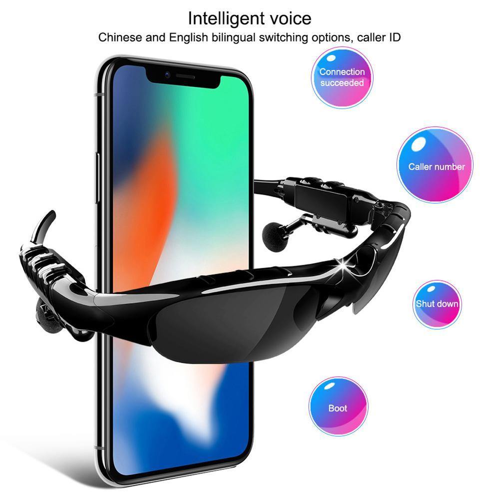 Smart Bluetooth 5.0 Headset Wireless Polarized Bluetooth Sunglasses Sports Driving Bluetooth Glasses Earphone Universal
