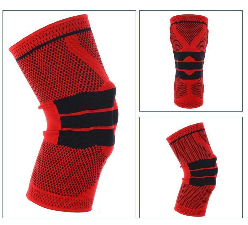 1Pcs S-5XL Large Size Runing Hiking Nylon Silicon Padded Knee Pads Support Brace Patella Protector Kneepad For Fat Person