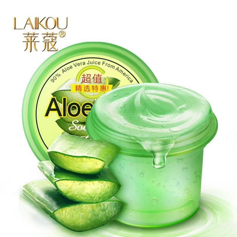 LAIKOU Pure Natural Aloe Vera Gel Wrinkle Removal Moisturizing Anti Acne Anti-sensitive Oil-Control Aloe Vera Sunscreen Cream