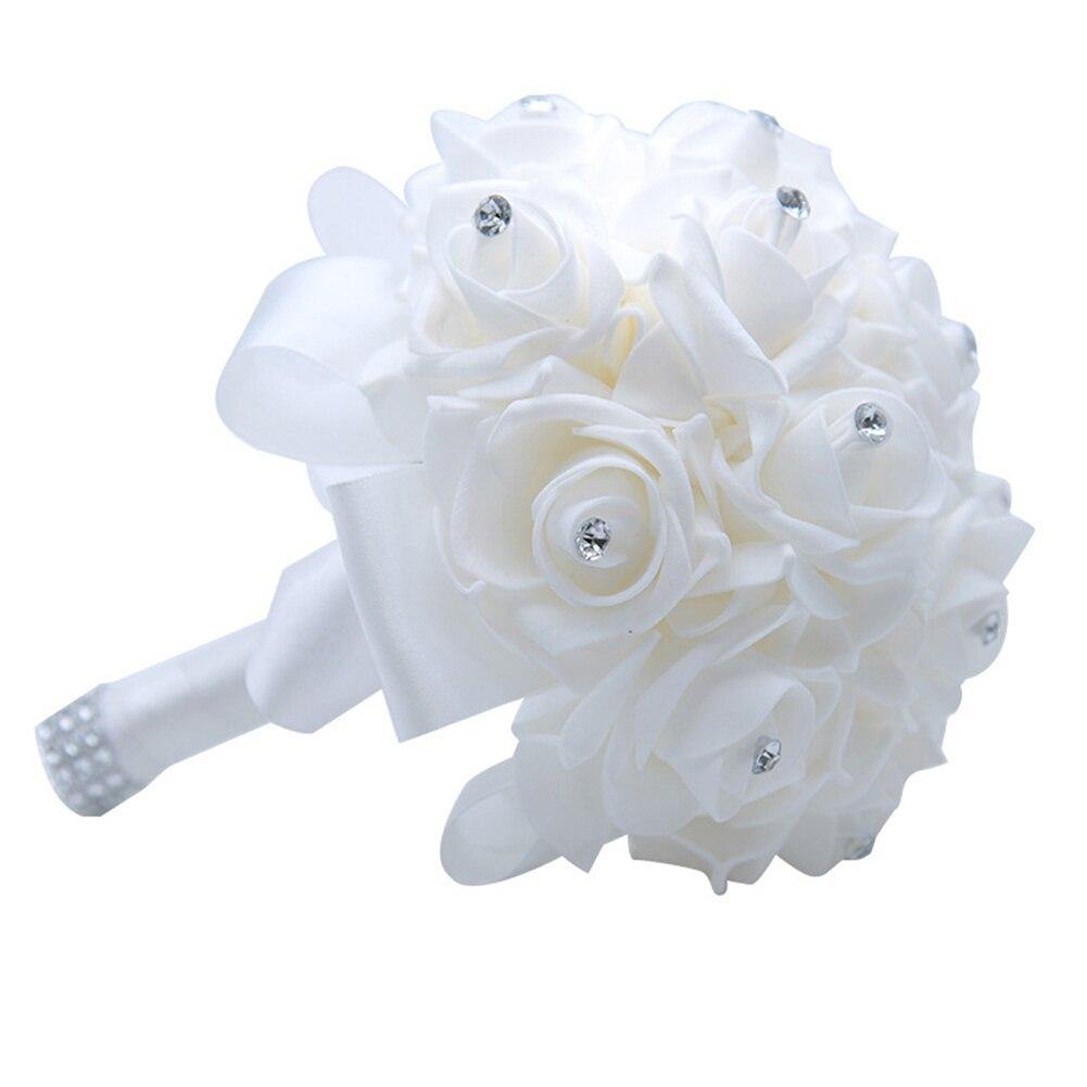 18*22cm Holding Flower Bride Simulation Bouquet Wedding Supplies PE Bridesmaid Wedding Foam flowers