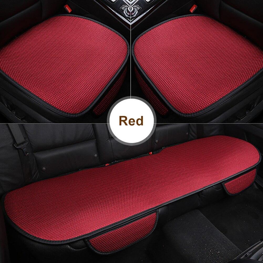 1Pc/3Pcs Fiber Car Seat Cover Four Season Front/Rear Cushion Breathable Protector non slide Pad Auto accessories Universal Size