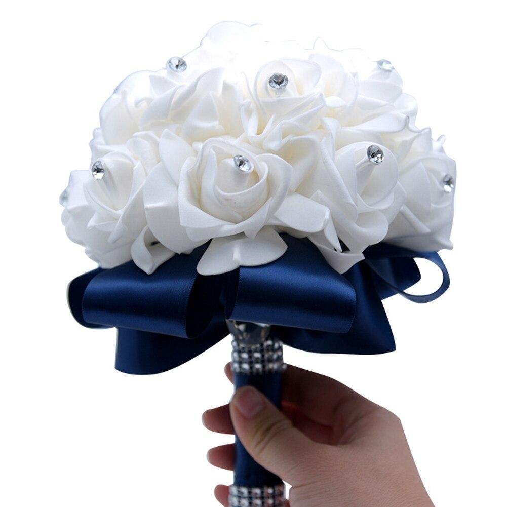 18*22cm Holding Flower Bride Simulation Bouquet Wedding Supplies PE Bridesmaid Wedding Foam flowers