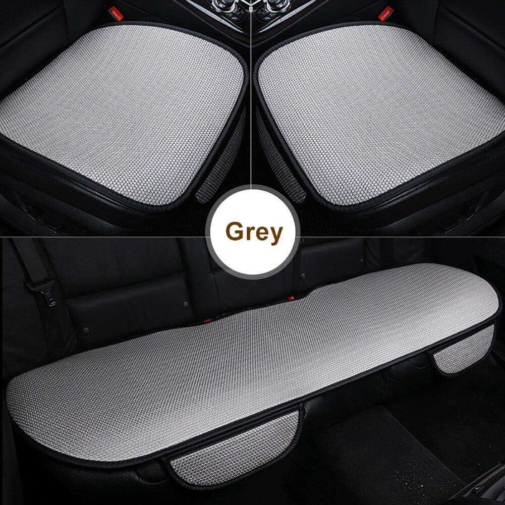 1Pc/3Pcs Fiber Car Seat Cover Four Season Front/Rear Cushion Breathable Protector non slide Pad Auto accessories Universal Size