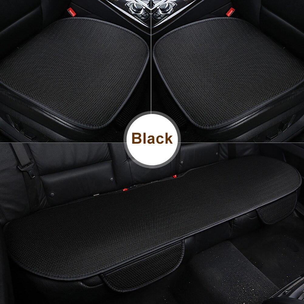 1Pc/3Pcs Fiber Car Seat Cover Four Season Front/Rear Cushion Breathable Protector non slide Pad Auto accessories Universal Size