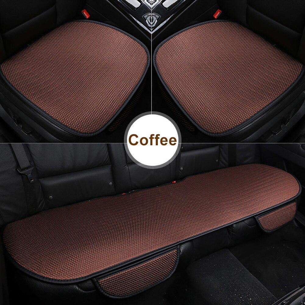 1Pc/3Pcs Fiber Car Seat Cover Four Season Front/Rear Cushion Breathable Protector non slide Pad Auto accessories Universal Size