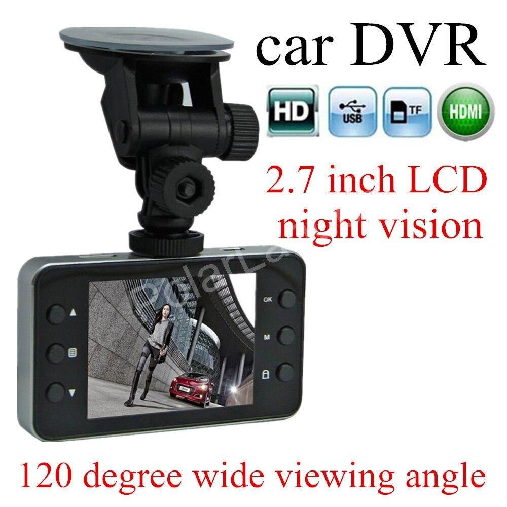 IR Night vision Full  1080P K6000 Car DVR Video Camera Recoder MI motion Detection 120 degree wide viewing angle