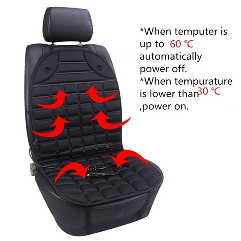 Universal 12V Car Seat Cover 25-60 Degree Adjustable Temperature Auto Heated with Heating Winter Seats Heated Cushion Case HOT