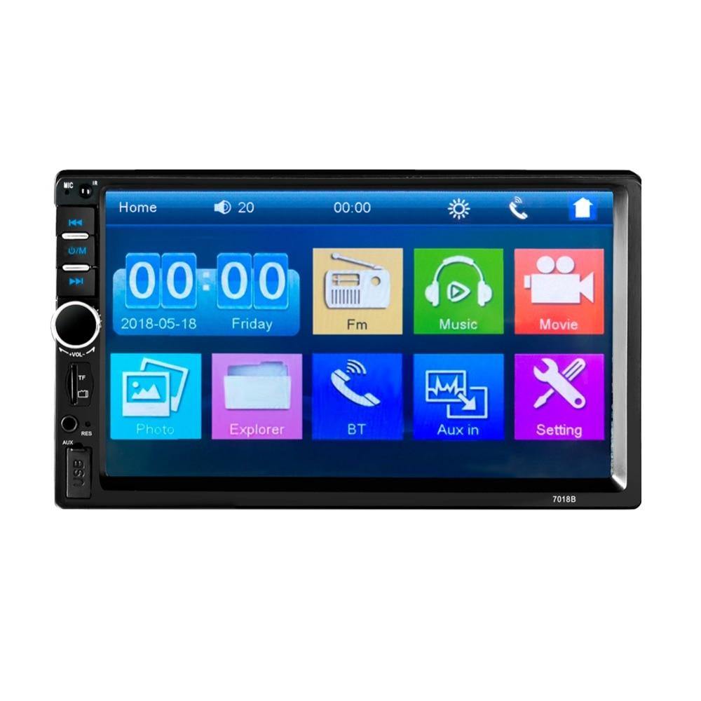 Universal 2 din Car Multimedia Player Autoradio 2din Stereo 7" Touch Screen Video MP5  Auto Radio Backup Camera