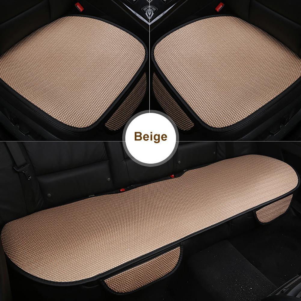 1Pc/3Pcs Fiber Car Seat Cover Four Season Front/Rear Cushion Breathable Protector non slide Pad Auto accessories Universal Size