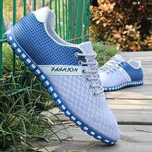 Men Casual Shoes Spring Air Mesh Fabric Cloth Patchwork Mens Loafers Leisure Canvas Shoe For Men Cool Walk Shoes Big Size