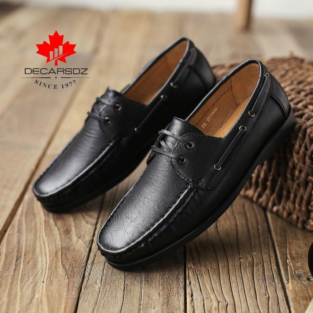 Autumn Men Shoes 2021 New Fashion Loafers Shoes Men Comfy PU Leather Men's Flats Brand Male mocasines Footwear Men Casual Shoes