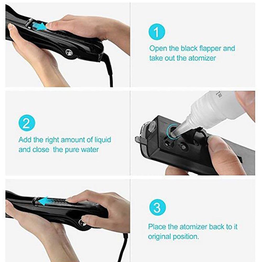 Steam Straightener Professional Hair Straightener Brush Steampod Flat Iron Hair Straightening Comb Styling Tools Vapor Spray