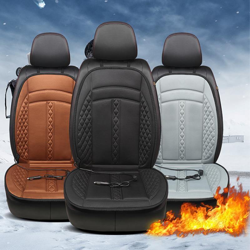 Universal Heated Car Seat Cushion Cover Auto 12V Heating Heater Warmer Pad Winter Car Seat Heated Seat Pad Heating Mats Non-Slip