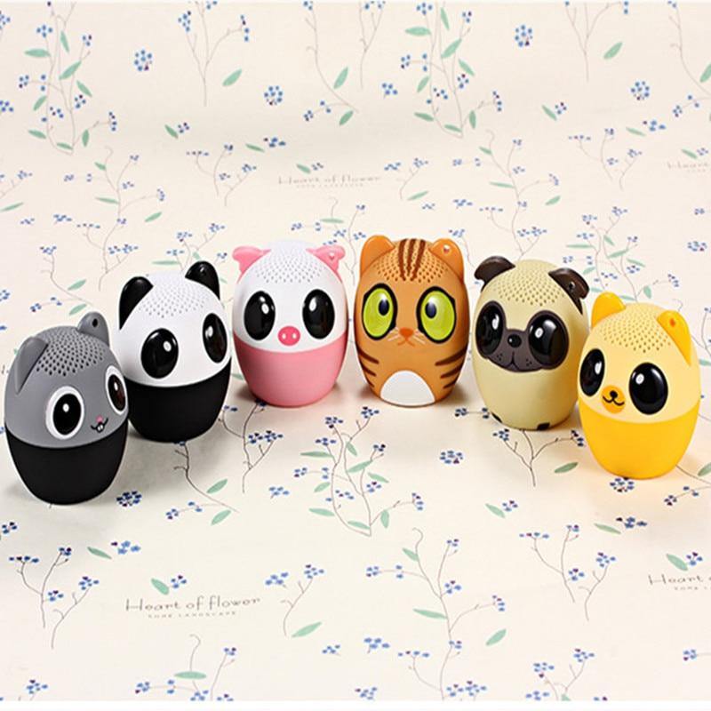 BM6 Mini Cartoon Animal Portable Outdoor Music Player Stereo Loundspeakers Subwoofer Wireless Bluetooth Speaker for Mobile Phone