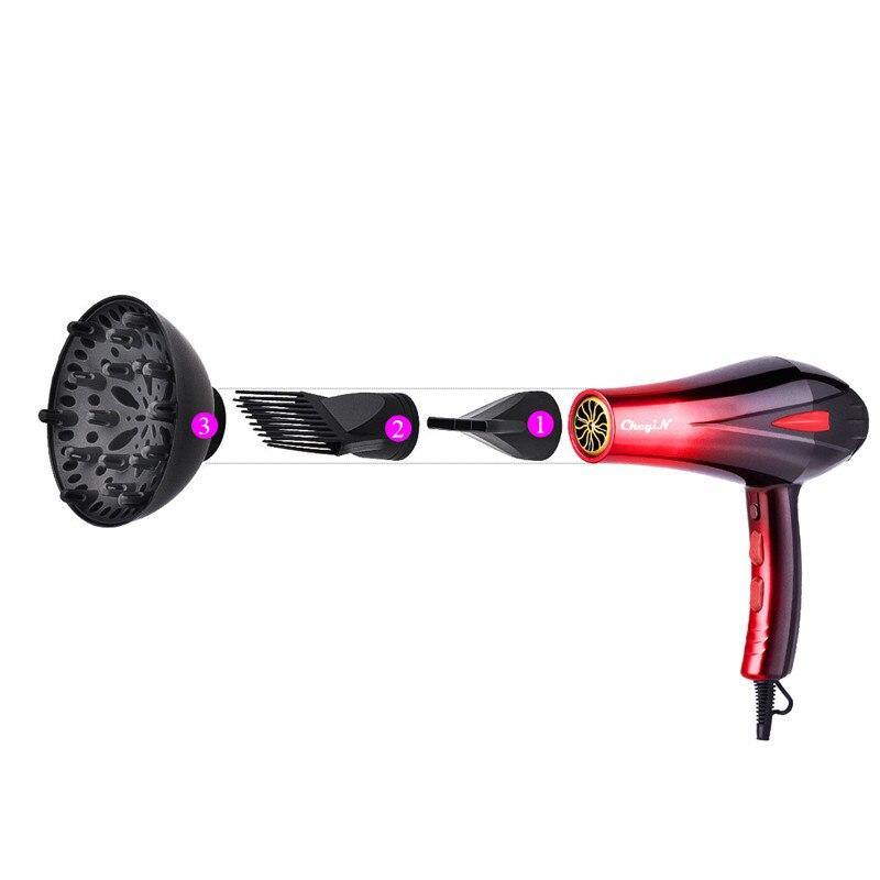 4000W Professional Hair Dryer 220V Blow Dryer Diffuser Nozzle Hot  & Cold Adjustment Powerful Fast Blower Hairdryer Styling Tool