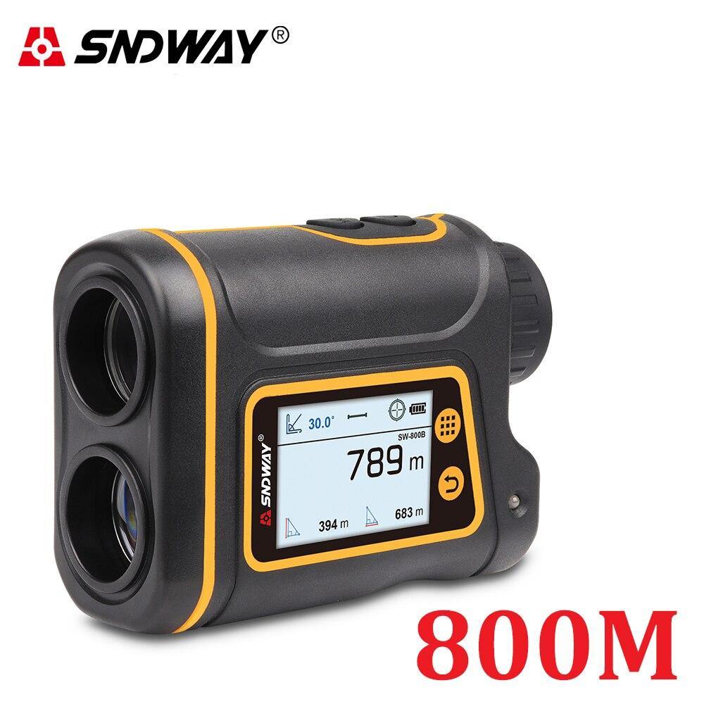 SNDWAY Telescope Laser Range Finder for Hunting Golf Sports 800M/1000M/1500M Monocular Rangefinder Laser Distance Meter Tools