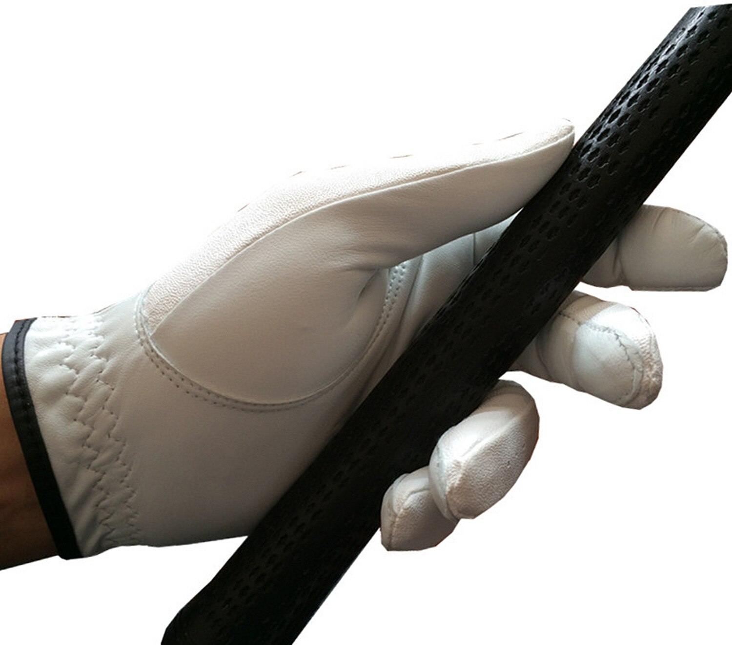 PU Leather Right Hand Golf Gloves Men All Weather Grip Soft Durable Left Hand Lh Rh 2 Pack/Set Golfer Player White Drop Shipping