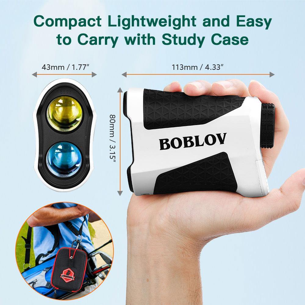 Boblov Laser Rangefinder Telescope 650 Yd Meter Distance Measuring Tool Range Finder Slope for Golf, Sport, Hunting,