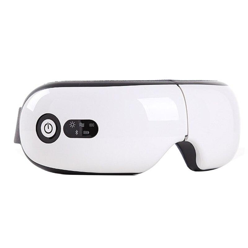 2021 New Foldable Eye Massager Air Pressure Vibration Hot Compress Bluetooth Music Tool