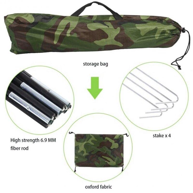 1 Person Portable Outdoor Camping Tent Outdoor Hiking Travel Camouflage Camping Napping Tent