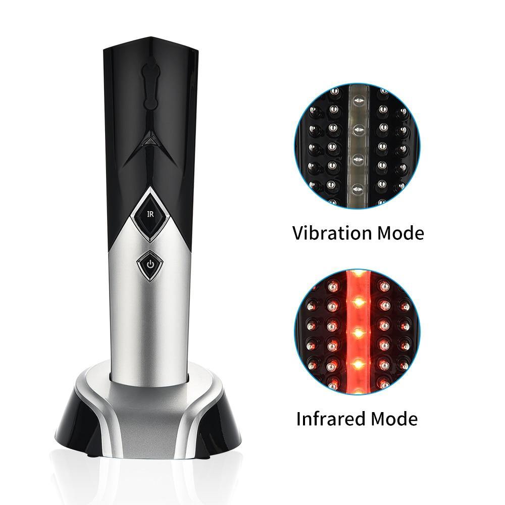 Electric Laser Hair Growth Comb Hair Brush Laser Hair Loss Stop Regrow Therapy Comb Ozone Infrared Massager Supply Comb