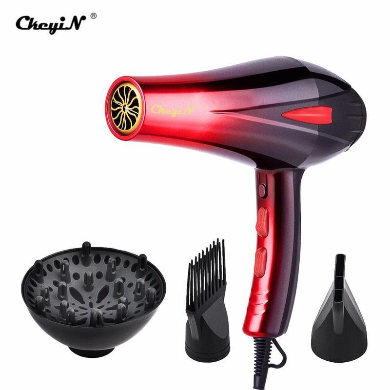 4000W Professional Hair Dryer 220V Blow Dryer Diffuser Nozzle Hot  & Cold Adjustment Powerful Fast Blower Hairdryer Styling Tool