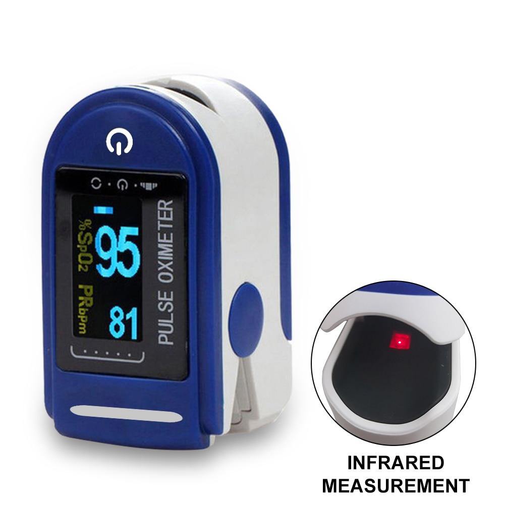 Medical Household Digital Fingertip pulse Oximeter Blood Oxygen Saturation Meter Finger  OLED SPO2 PR Monitor health Care