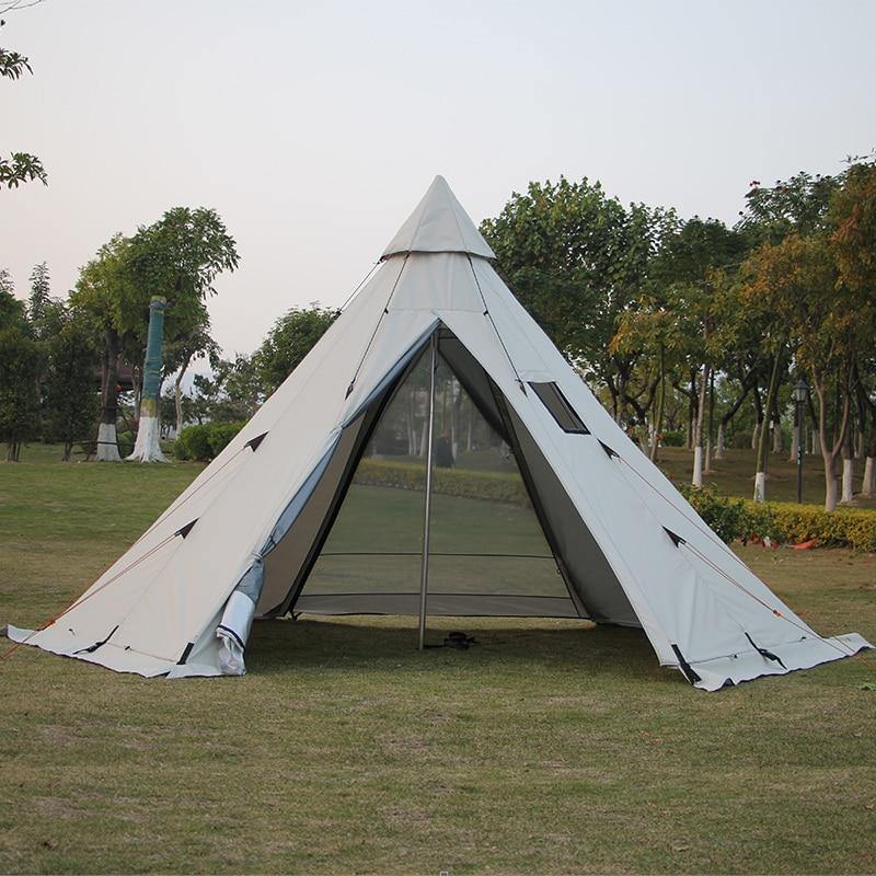 Hanging Inner Tent/Bottom Mat For Pyramid Indian Shelter Anti-Rainstorm Outdoor Camping Yurt With Chimney Hole 400*350*240cm