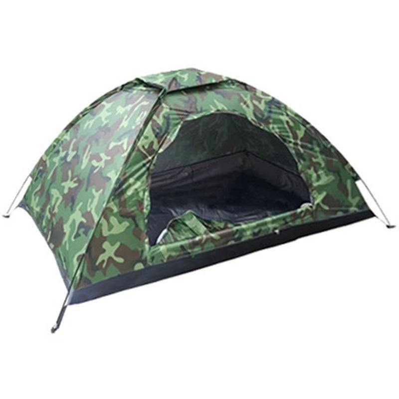 1 Person Portable Outdoor Camping Tent Outdoor Hiking Travel Camouflage Camping Napping Tent (Camouflage)