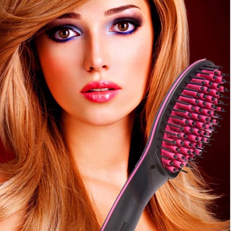 Electric Brush Hair Straightener Hair LCD Styling Straightening Comb Ionic Hair Brush Hot Irons Comb Hairbrush Heating Comb Tool