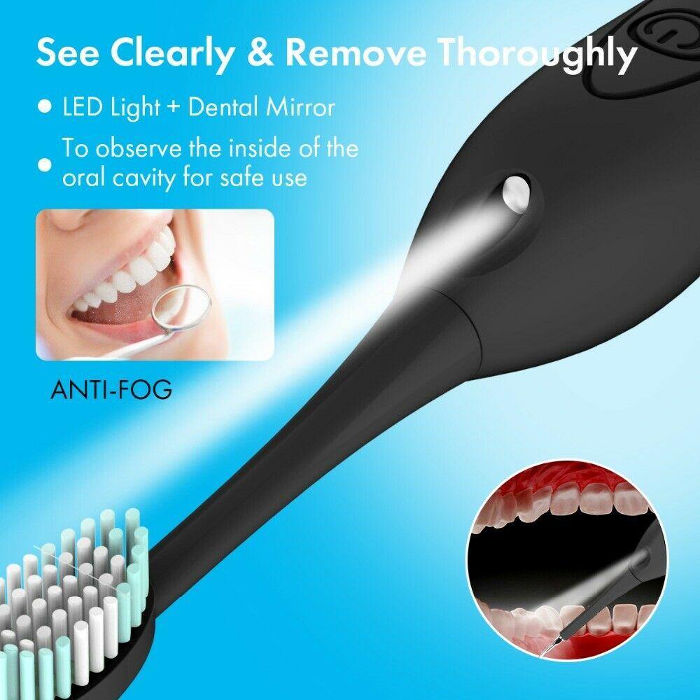 Electric Portable Sonic Dental Scaler Tooth Calculus Remover Tooth Stains Tartar Tool Dentist Whiten Teeth Health Hygiene white