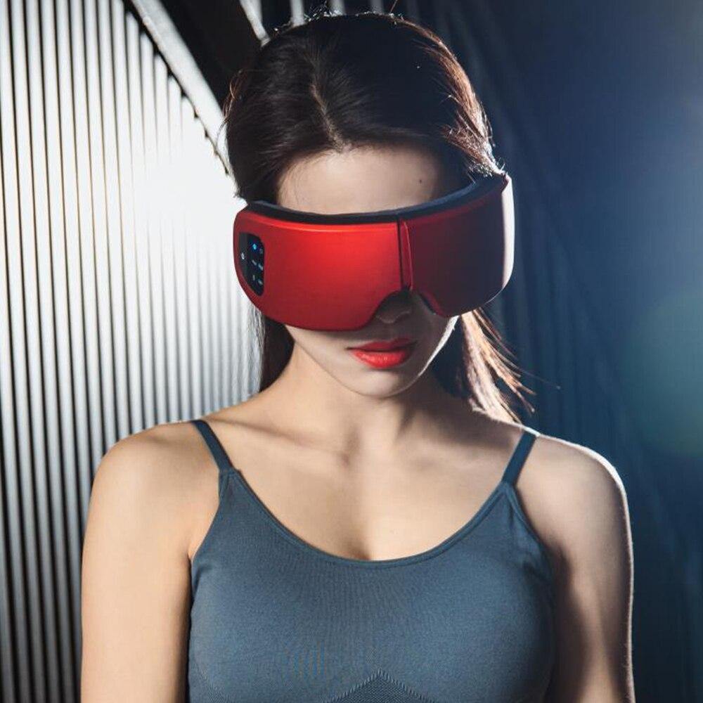 HeTaiDa Eye Massager Anti Wrinkle Fatigue Relief Music Wireless Heating Air Pressure Vibration Eye Massage Glasses for Eye Care