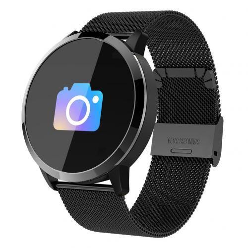 Q8 0.95-Inch OLED Color Screen Heart Rate Monitor Fitness Business Sports Smart Watch Multi-Language Waterproof Bracelet