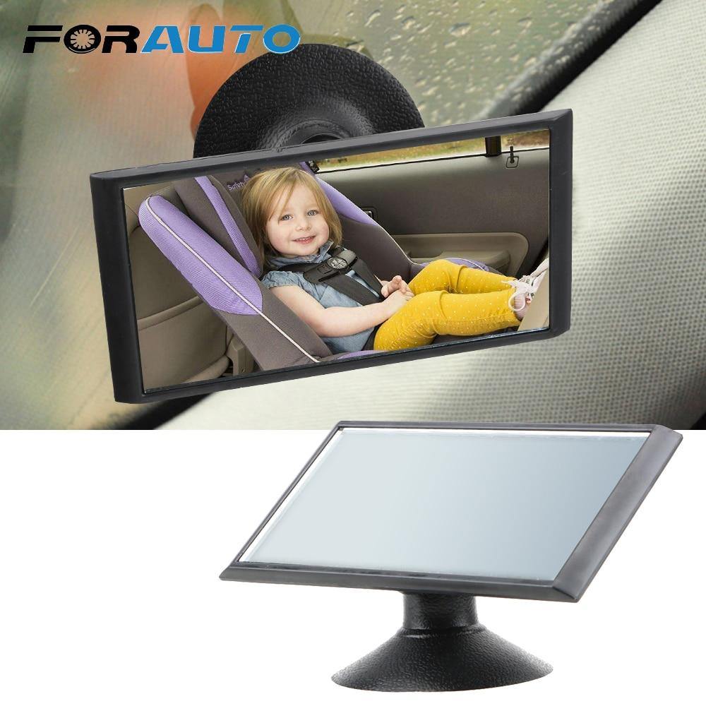 FORAUTO Car Back Seat Baby View Mirror Safety Baby Rearview Mirror Suction Cup 360 Rotation Adjustable Kids Monitor Car-styling