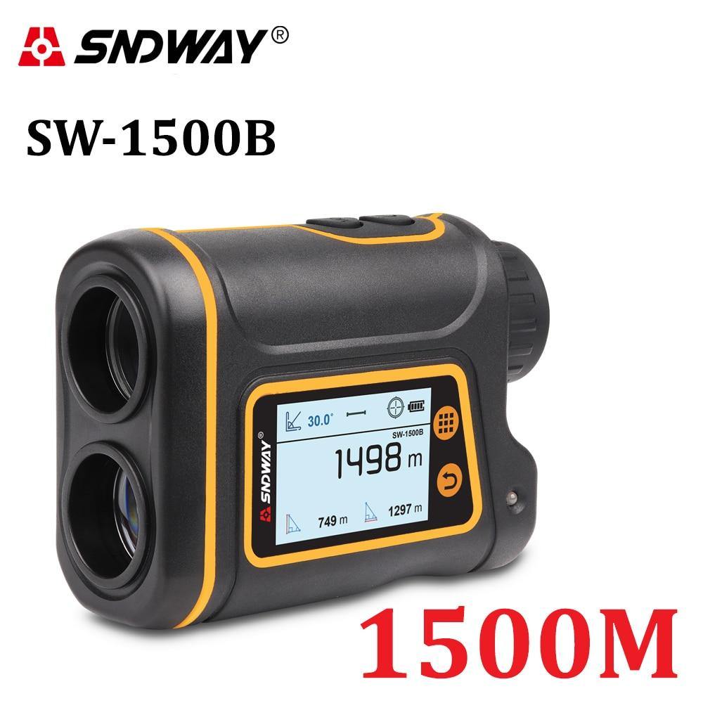 SNDWAY Telescope Laser Range Finder for Hunting Golf Sports 800M/1000M/1500M Monocular Rangefinder Laser Distance Meter Tools