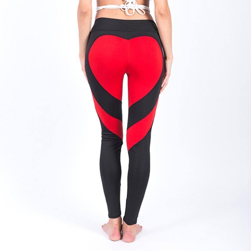 High Waist Sexy Gym Wear Yoga Pants Love design Leggings Workout Tights for Women Heart Booty Pants Push Up Running Fitness
