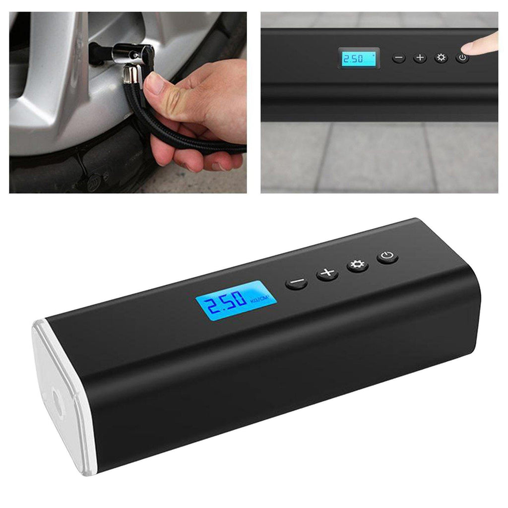 150PSI Air Pump Portable Electric Air Compressor Tire Inflator Smart Car Rechargeable Tire Pump 50W USB Cordless Emergency Light