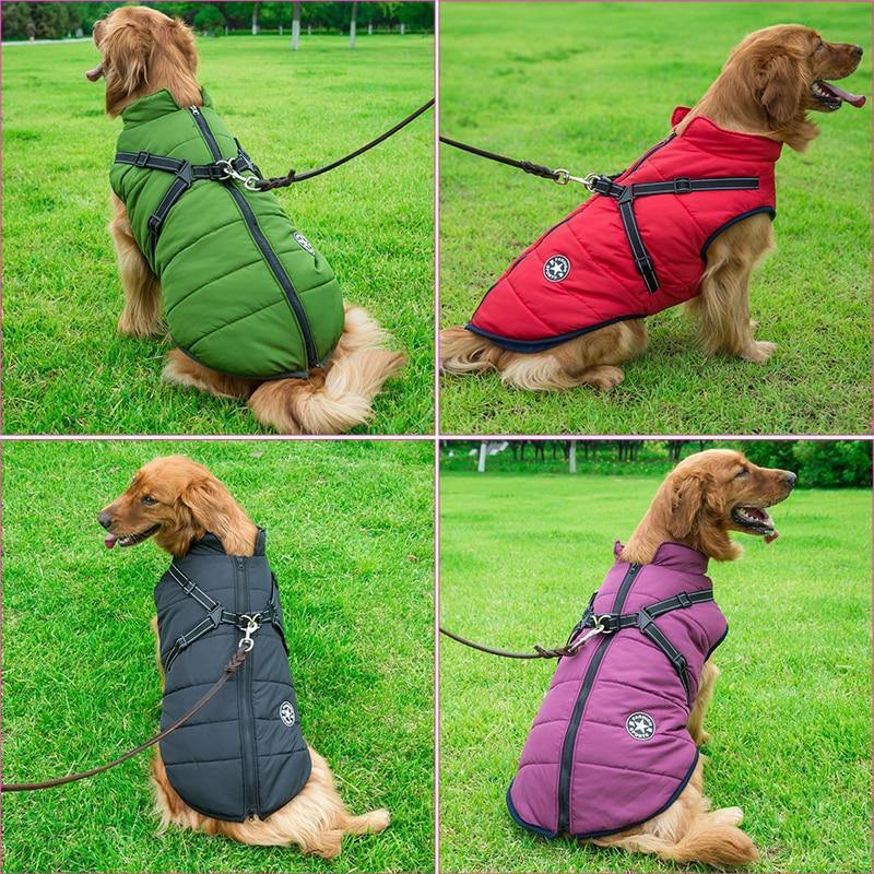 Quality Pet Dog Jacket Coat Sweater Harness Winter Warm Clothes - Mercy Abounding