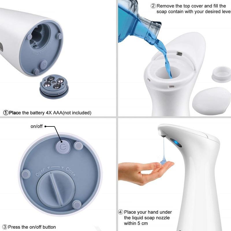 Automatic Liquid Soap Dispenser Infrared Sensor Sanitizing Machine For Kitchen Foaming Hand Sanitzer Bathroom Accessories