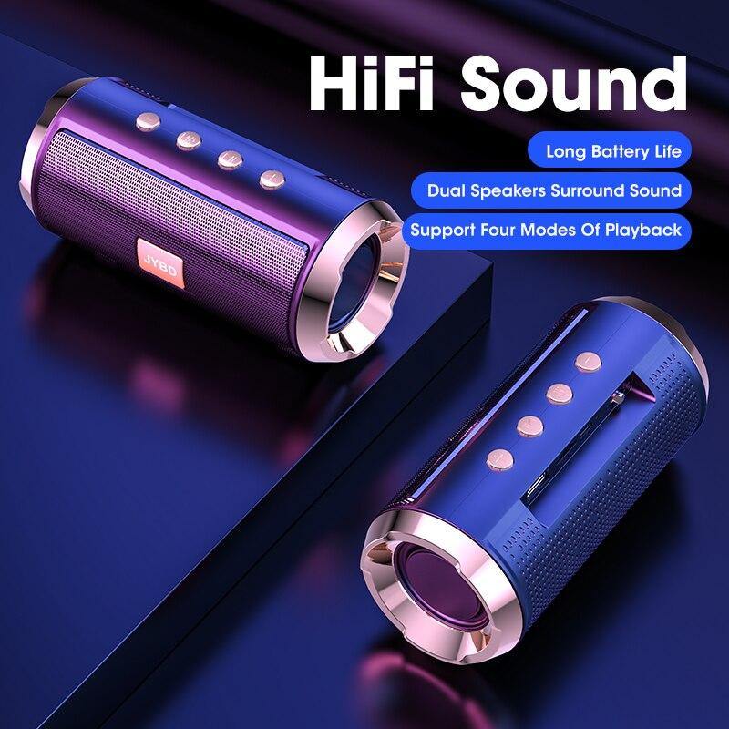 Portable Wireless Speaker Bluetooth 5.0 Soundbar Subwoofer Outdoor TF Card USB Pendriver Speakers Home Hand-free Rechargeable