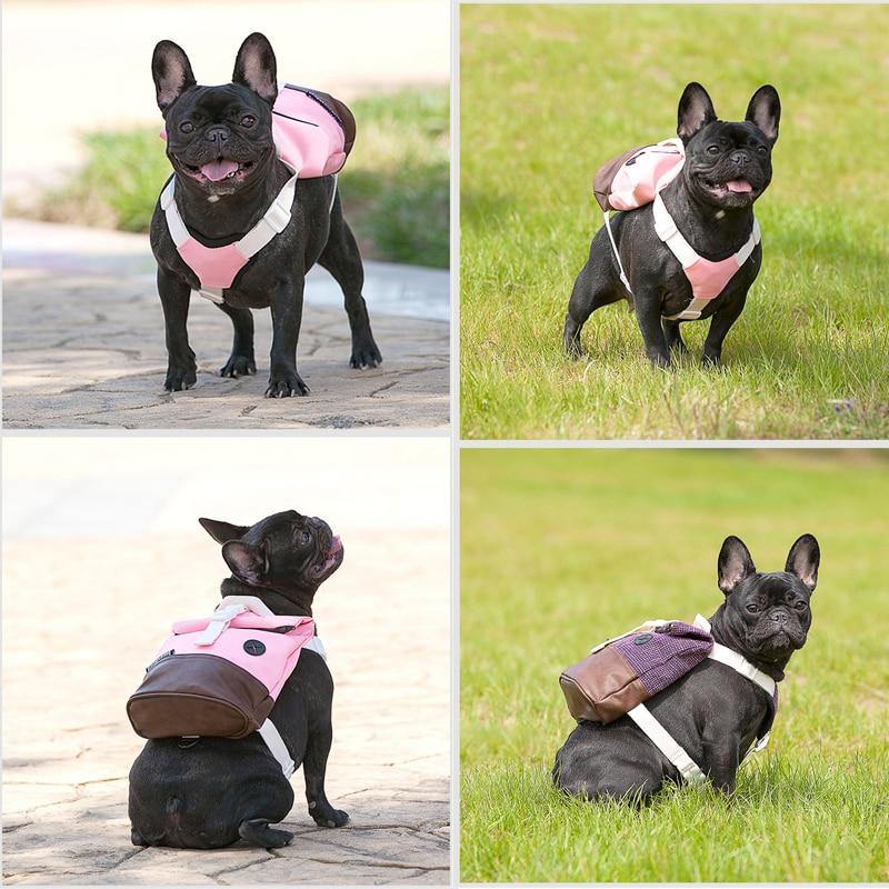 Adjustable Beautiful Pet Dog Harness Backpack Bag - Mercy Abounding