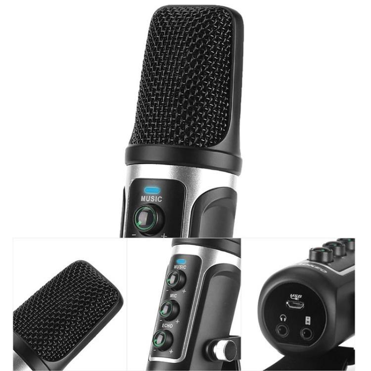 Warrior USB ECHO Sound Recording Condenser Microphone with Holder