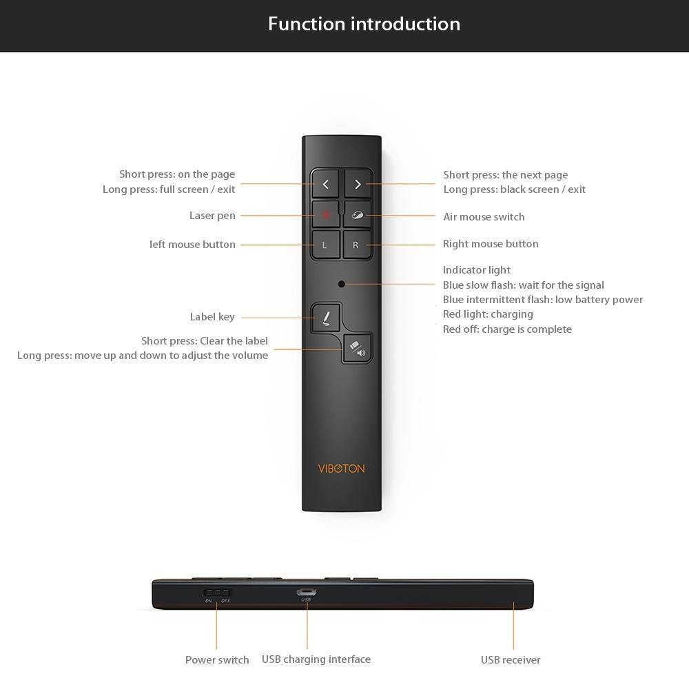 Remote Presenter Wireless Presentation PP930 2.4GHz, 1PCS: Stationary & Office Supplies - Mercy Abounding