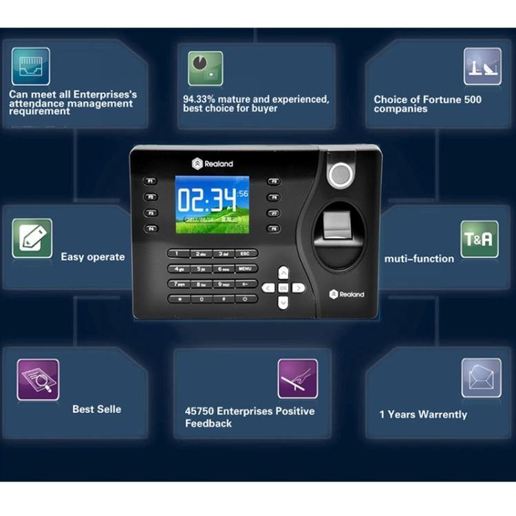 Quality Biometric Fingerprint & Time Attendance machine, A-C081 2.4 ...