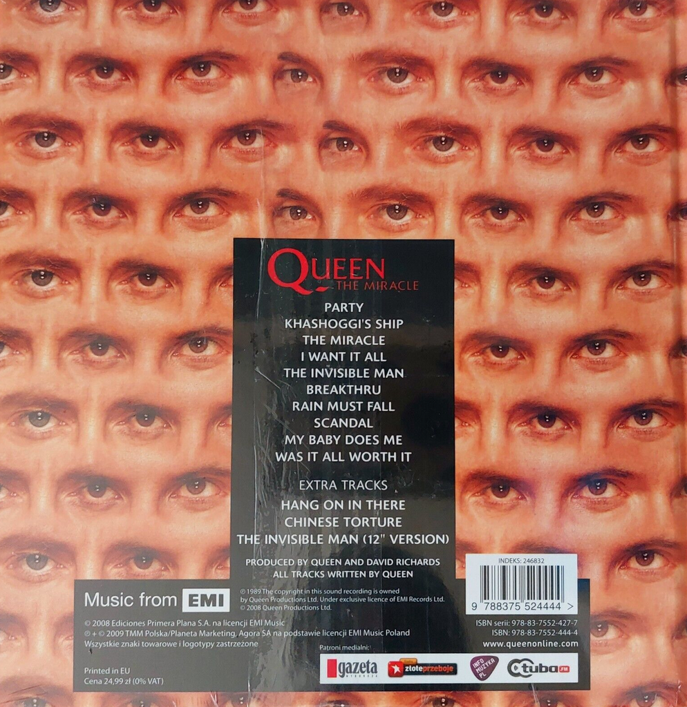 Queen - The Miracle Biblioteka  Gazety Wyborczej Sealed