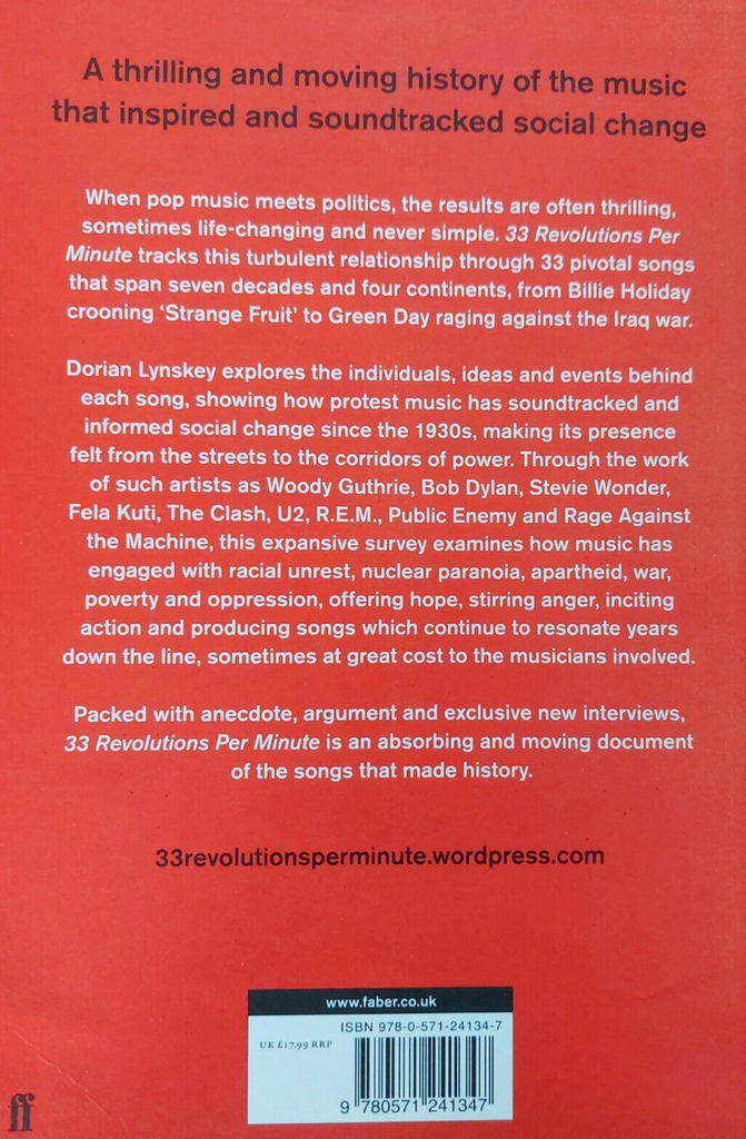 33 Revolutions Per Minute, Dorian Lynskey book