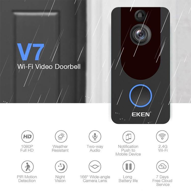 Video Doorbell Intercom, Wireless Night Vision Control From Phone, Kitchen - Mercy Abounding